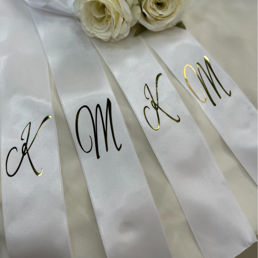 Baskılı Takı Kurdelesi (Sadece Harf Baskılı)