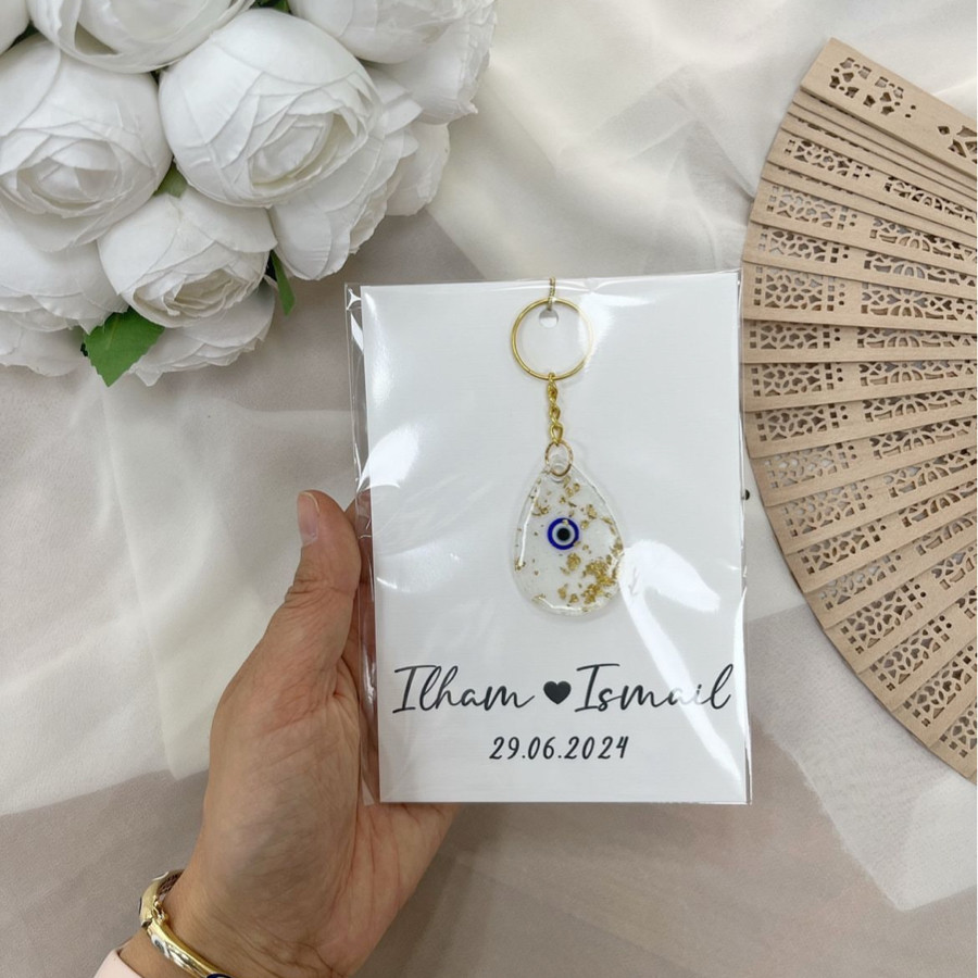 Harf & İsim Etiketli Pleksi Anahtarlık