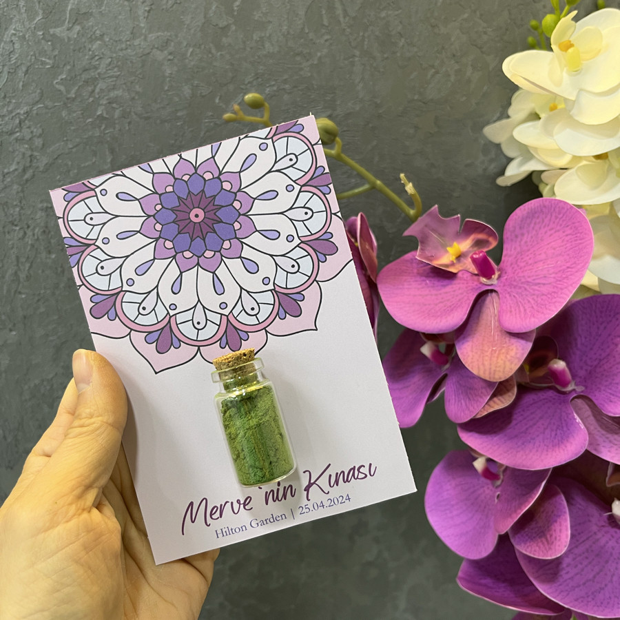 Cam Tüp Kına Hediyeliği