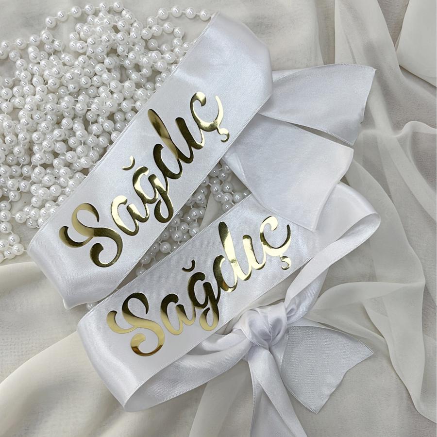 Baskılı Sağdıç Kurdelesi (Bağlamalı)