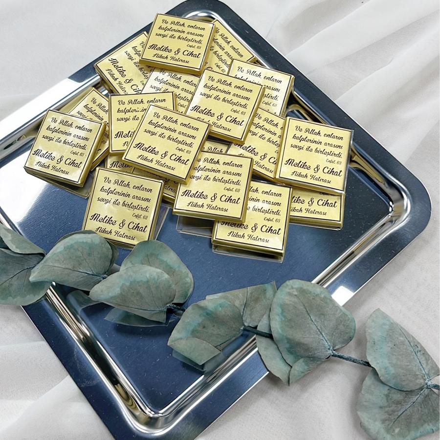 İsme Özel Etiketli Madlen Çikolata (Adetli)