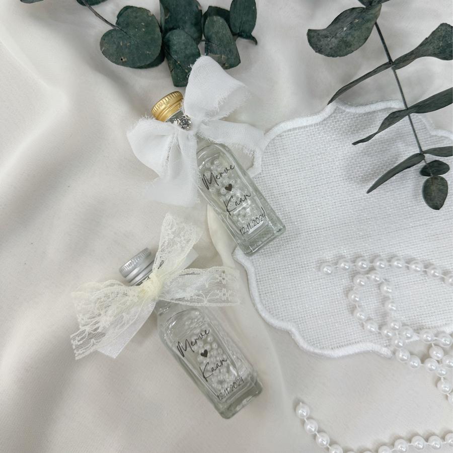 Köşeli Düz Şişe Kolonya (30 ml) (İnci ve Sim Eklentili)