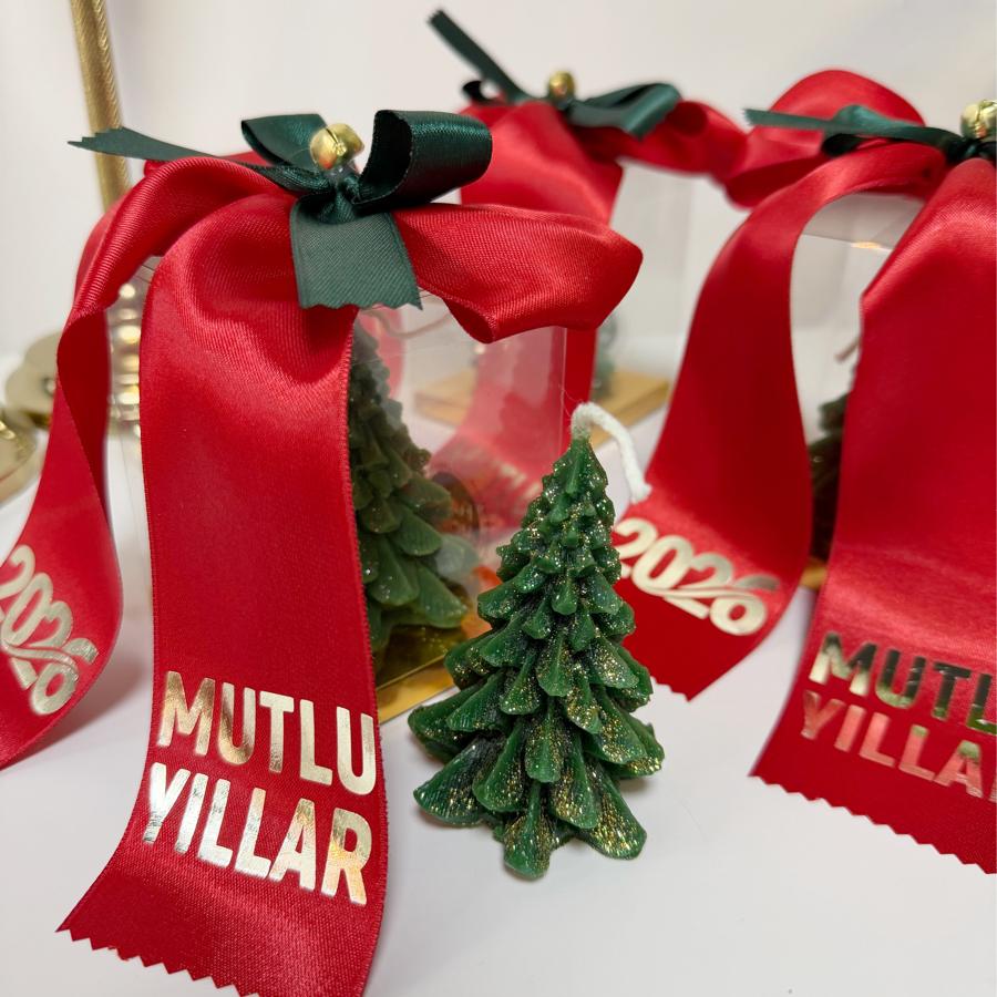 Özel Üretim Çam Ağacı Mum Kutulu