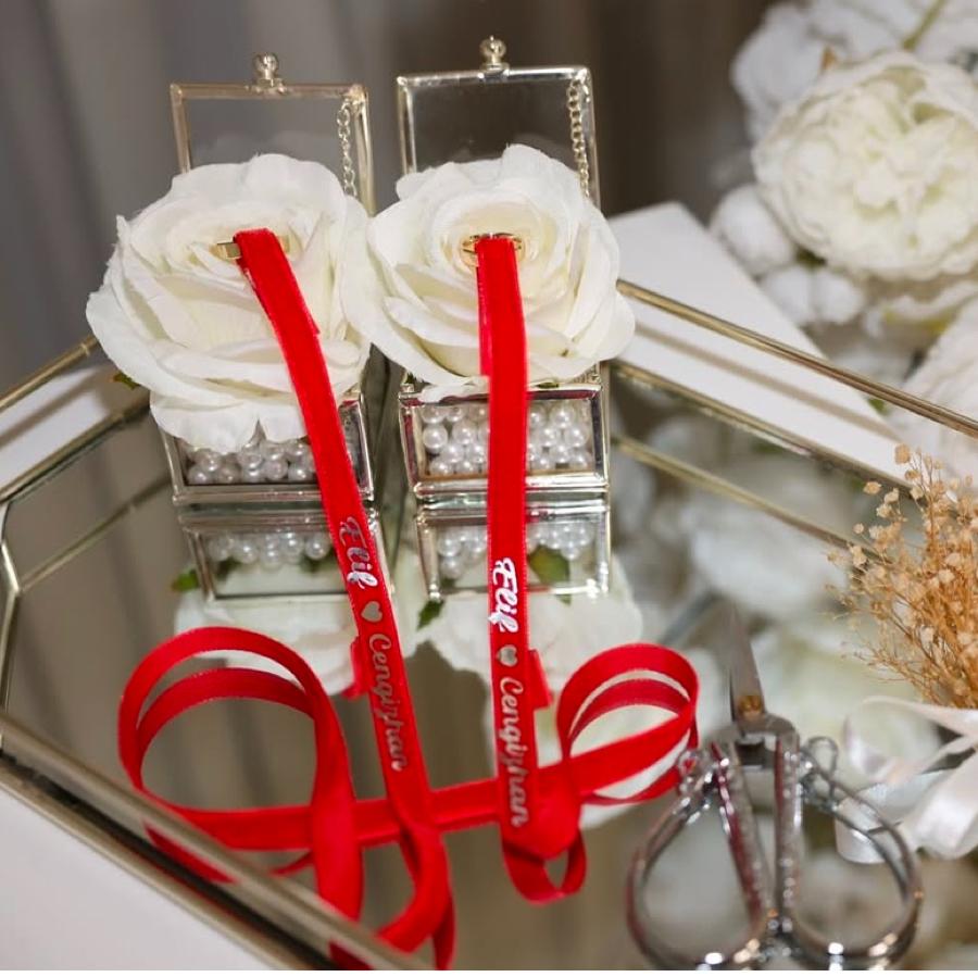 Kadife Yüzeyli Yüzük Kurdelesi