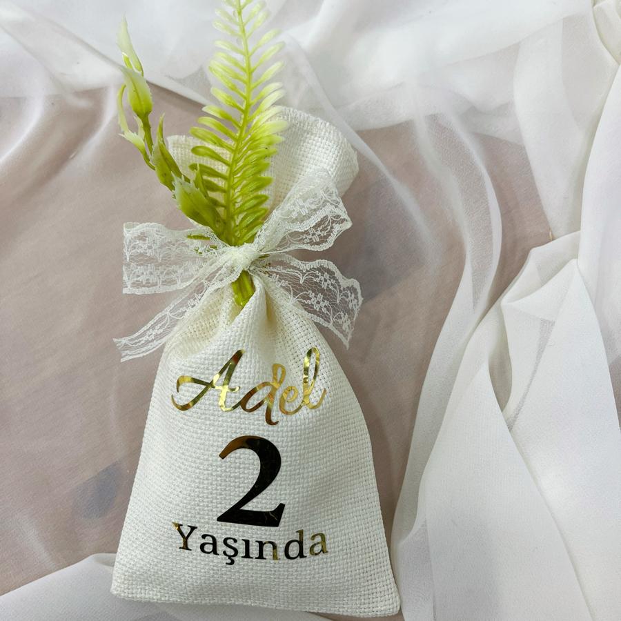 Varak Baskılı Lavanta Kesesi