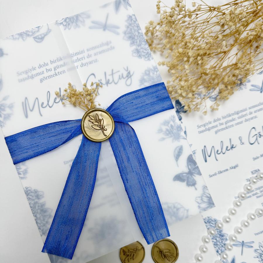 F13 Şeffaf Kapaklı Davetiye