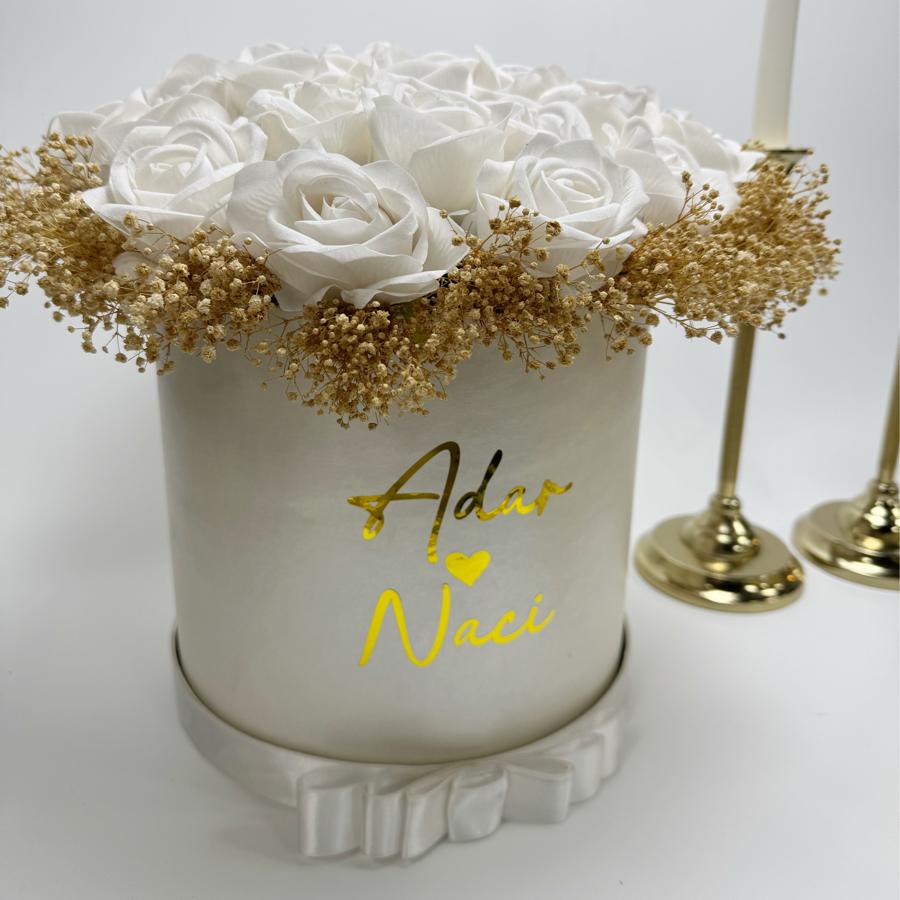 Kutulu İsteme Çiçeği ( 30 Adet Güllü)