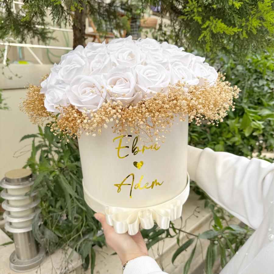 Kutulu İsteme Çiçeği ( 41 Adet Güllü)