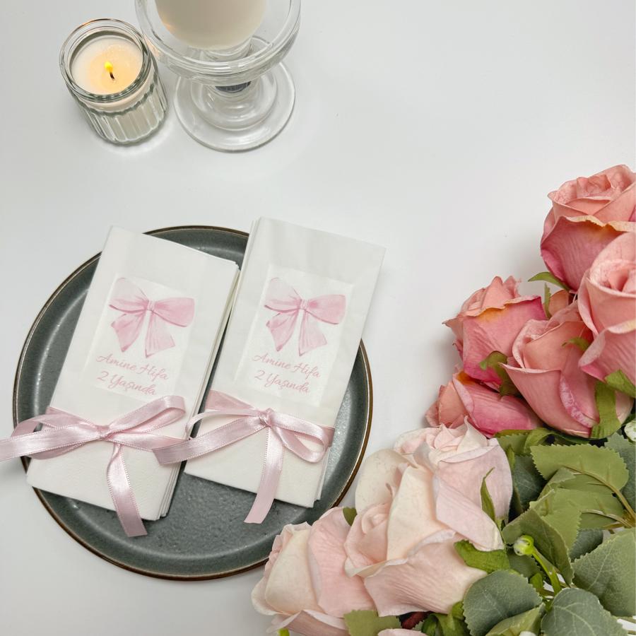 Özel tasarım doğum günü peçete