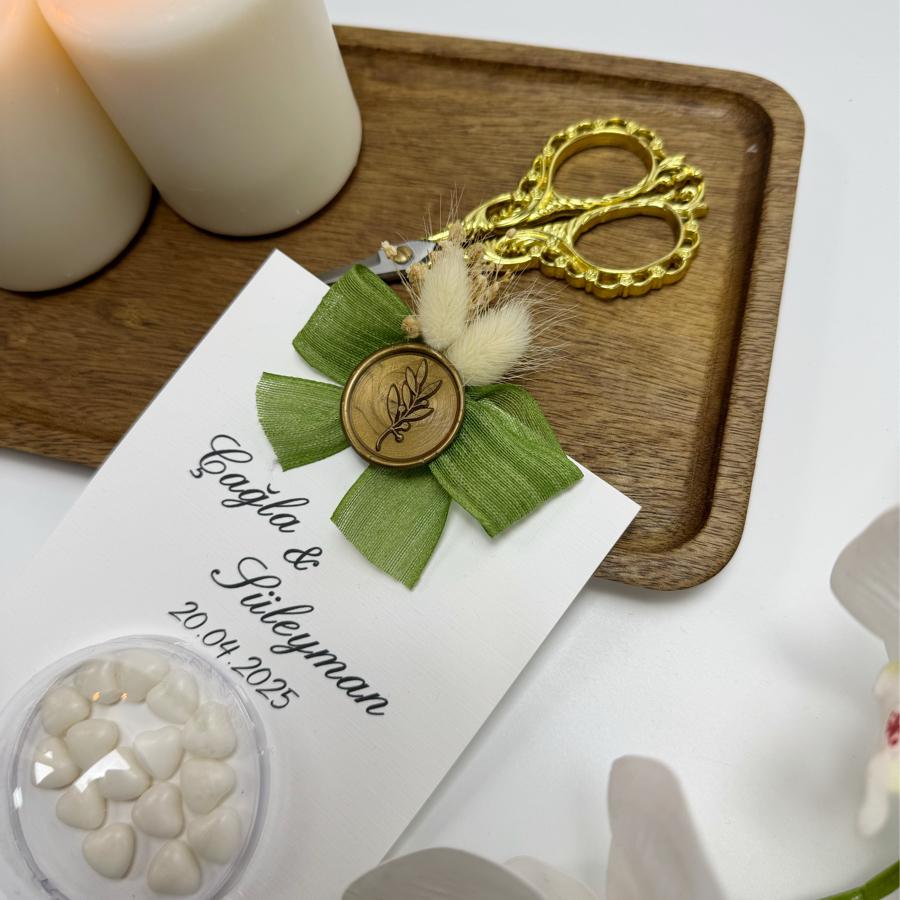 Şeffaf Küre Kartlı Nikah Şekeri (Model 2)