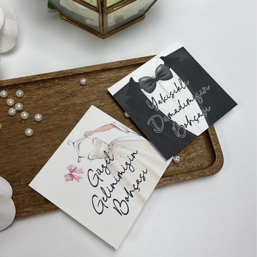 Gelin / Damat Bohçası Kartı