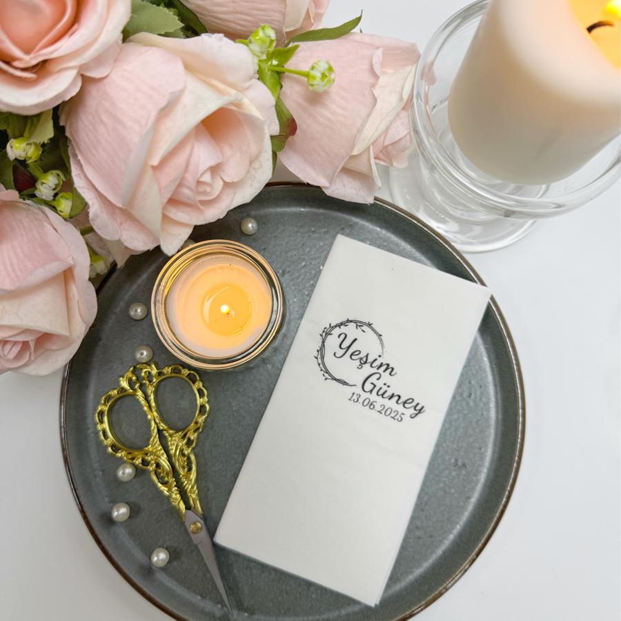 İsim Baskılı Peçete (Dance of the Olive)