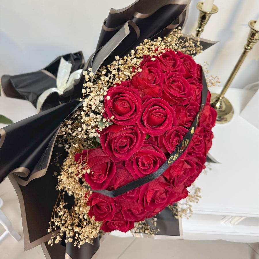 Buket İsteme Çiçeği (41 Adet Kadife Gül)