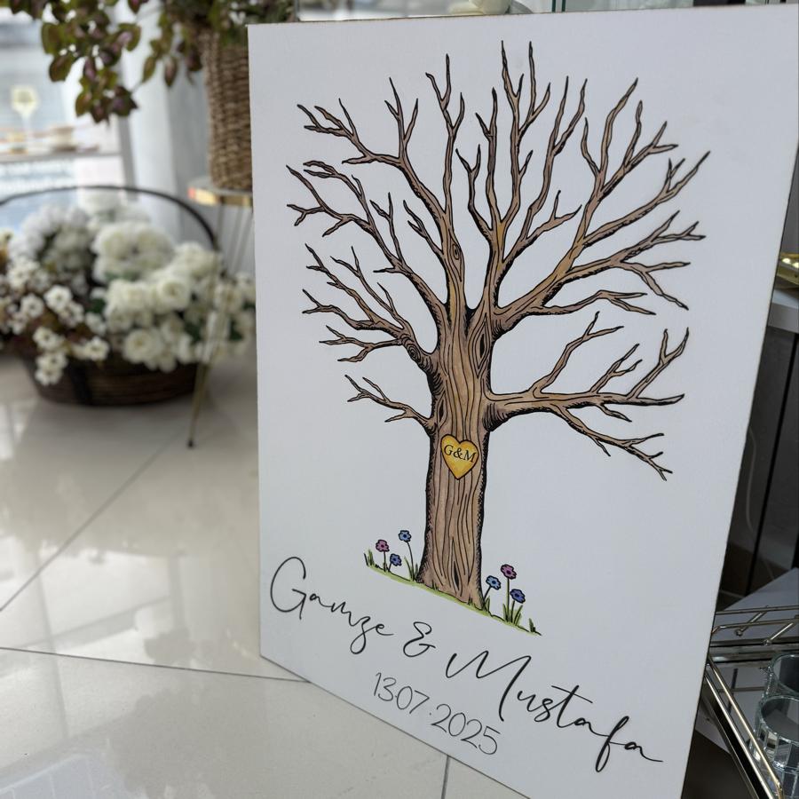 Parmak İzi Ağacı (50x70 cm) Model 2