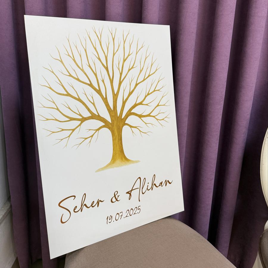 Parmak İzi Ağacı (50x70 cm) Model 3