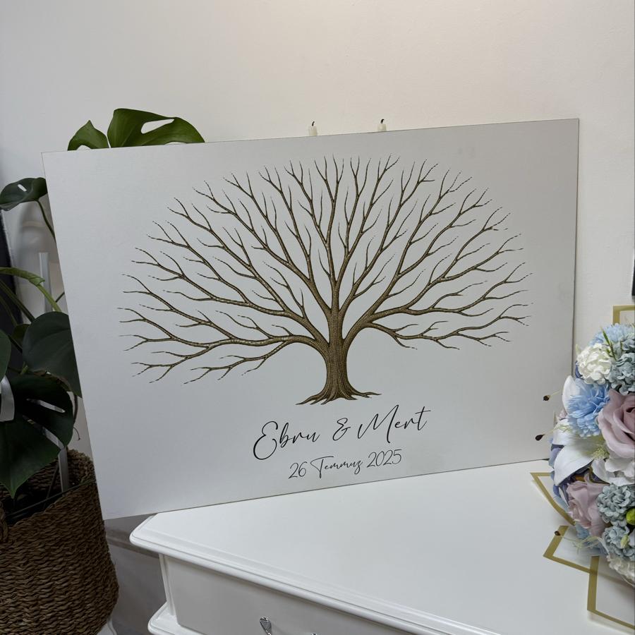 Parmak İzi Ağacı (50x70 cm) Yatay Model 4