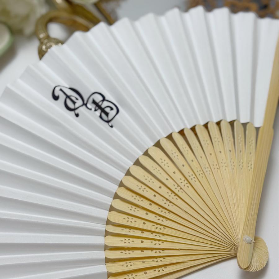 İsim Baskılı Bambu Yelpaze