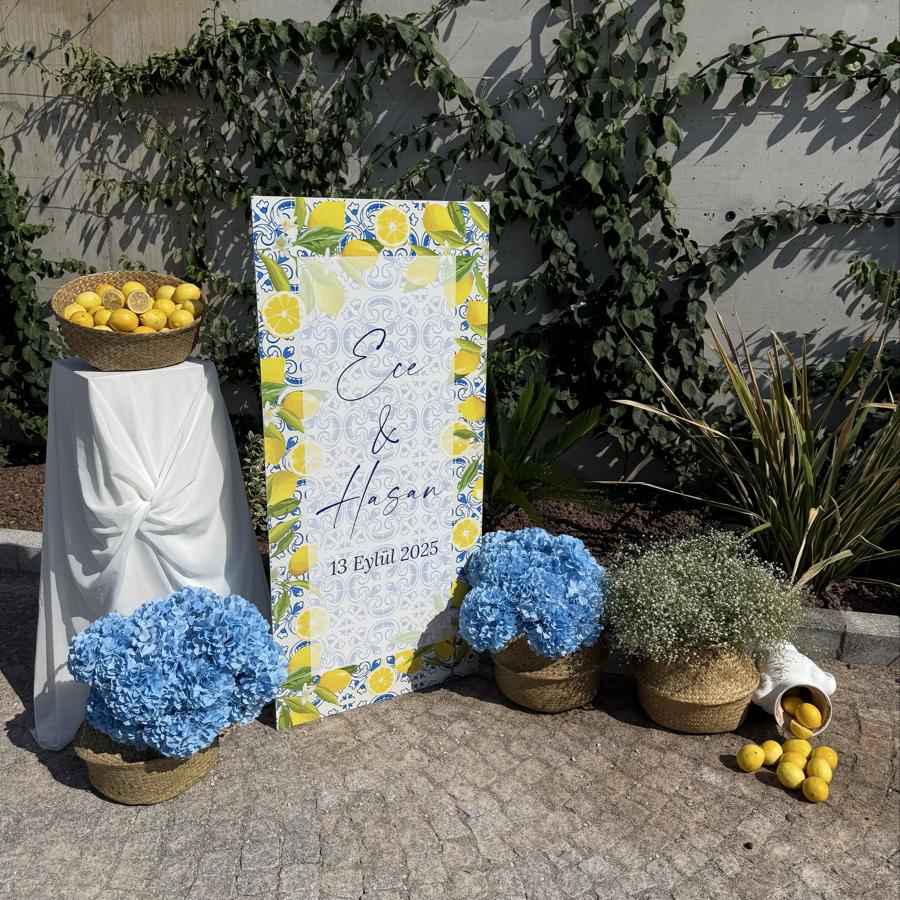 Dolce Vita Karşılama Panosu (Dekota) 130x60 cm