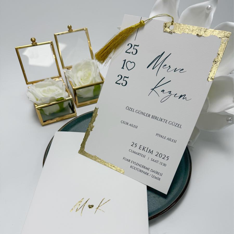 F17 Zarflı Varak Davetiye