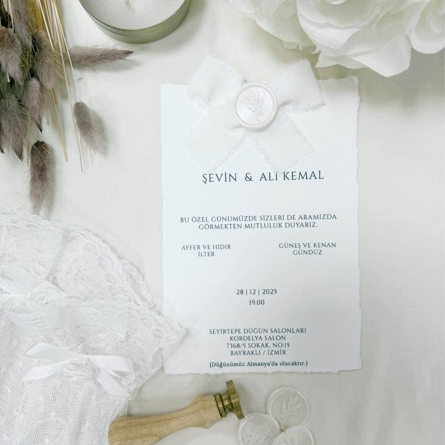 F19 El Yırtmalı Davetiye